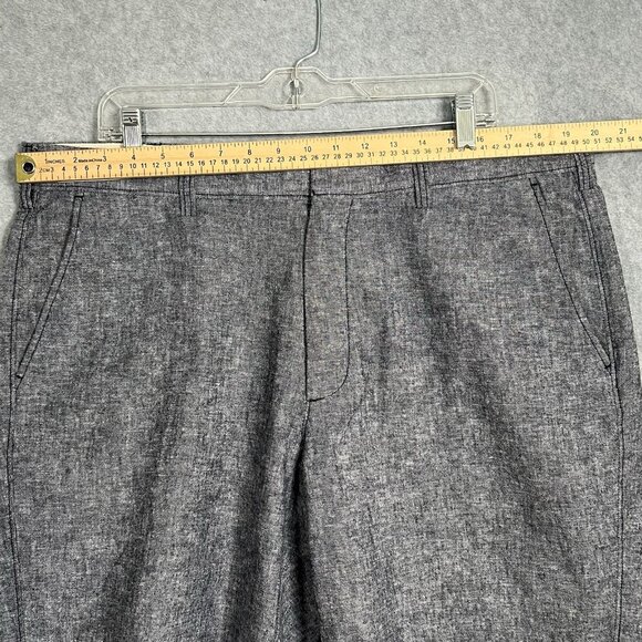 J Crew Linen Shorts Chambray Men SZ 38 Above Knee Chino 9’‘ - Picture 8 of 8